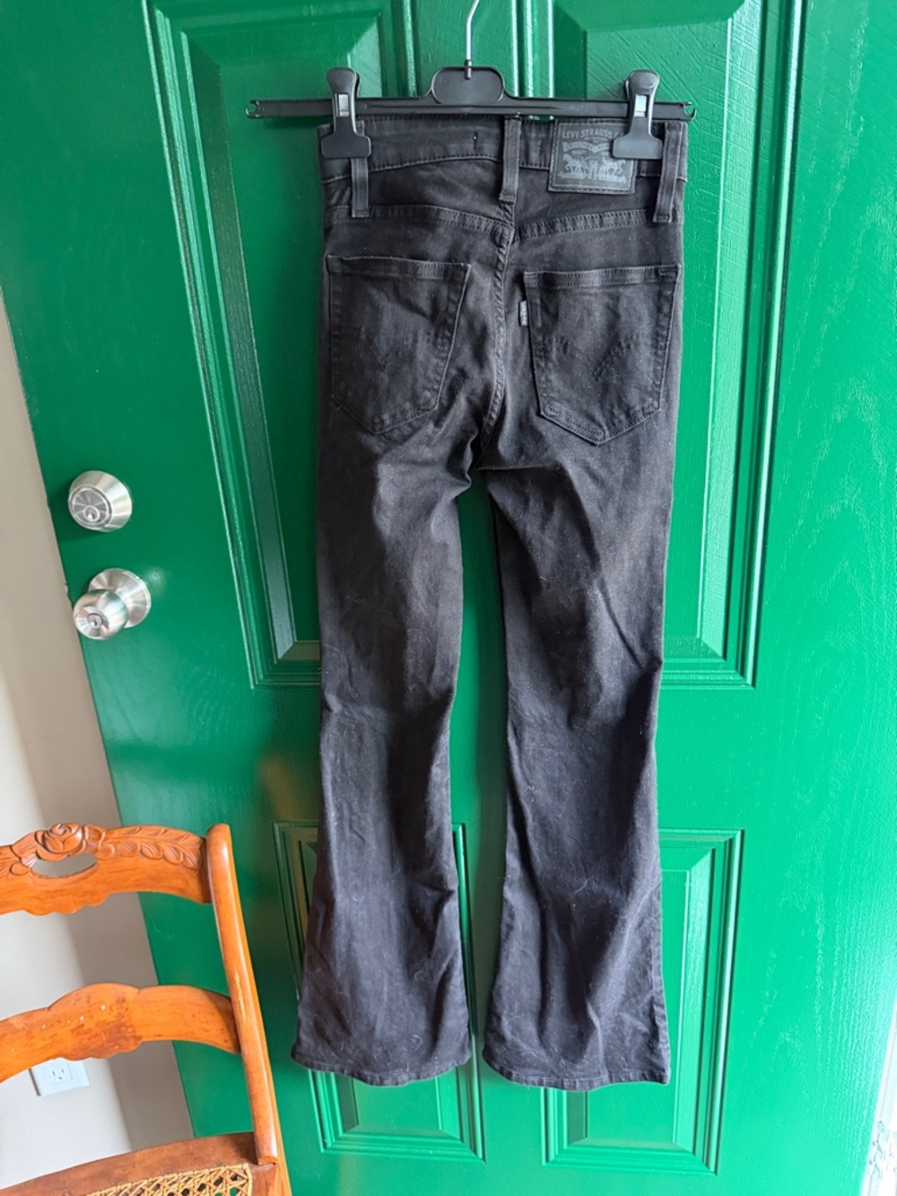 Levi's Black High-Rise Flare Jeans - Wide Leg - Picture 2 of 2